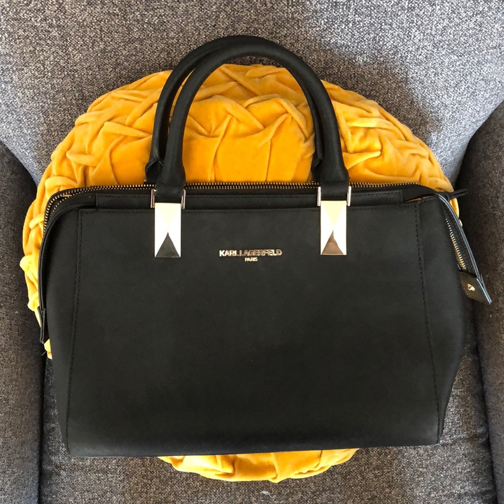 Karl Lagerfeld Paris Top Handle Black Purse